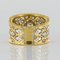 Large Diamond and Gold Filigree Band Ring 13