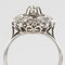 Anello rotondo in oro bianco e diamanti di 18 carati, Francia, anni '50, Immagine 11