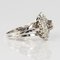Anello rotondo in oro bianco e diamanti di 18 carati, Francia, anni '50, Immagine 14