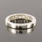 French Platinum Diamond Wedding Ring, 1930s, Image 6