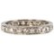 French Diamonds and 18 Karat White Gold Wedding Ring, 1950s, Image 1