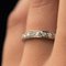French Diamonds and 18 Karat White Gold Wedding Ring, 1950s 8