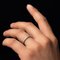 French Diamonds and 18 Karat White Gold Wedding Ring, 1950s 6