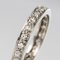 French Diamonds and 18 Karat White Gold Wedding Ring, 1950s 5