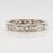 French Diamonds and 18 Karat White Gold Wedding Ring, 1950s 11