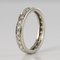 French Diamonds and 18 Karat White Gold Wedding Ring, 1950s, Image 7