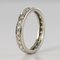 French Diamonds and 18 Karat White Gold Wedding Ring, 1950s, Immagine 7