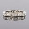 French Diamonds and 18 Karat White Gold Wedding Ring, 1950s, Image 3