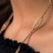 Collar alargado siglo XX de oro rosa con filigrana, Imagen 4
