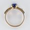 20th Century Sapphire Diamonds and 18 Karat Yellow Gold Ring, Image 13