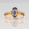 20th Century Sapphire Diamonds and 18 Karat Yellow Gold Ring 12