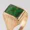 Jade and 18 Karat Rose Gold Unisex Signet Ring, 1960s 9