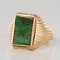 Jade and 18 Karat Rose Gold Unisex Signet Ring, 1960s 3