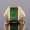 Jade and 18 Karat Rose Gold Unisex Signet Ring, 1960s 7
