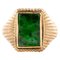 Jade and 18 Karat Rose Gold Unisex Signet Ring, 1960s, Image 1
