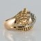 Diamond and 18 Karat Yellow Gold Retro Swirl Ring, 1960s 13