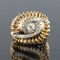 Diamond and 18 Karat Yellow Gold Retro Swirl Ring, 1960s 12