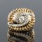 Diamond and 18 Karat Yellow Gold Retro Swirl Ring, 1960s, Image 12