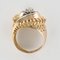 Diamond and 18 Karat Yellow Gold Retro Swirl Ring, 1960s 14