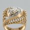 Diamond and 18 Karat Yellow Gold Retro Swirl Ring, 1960s 7