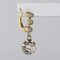 French Yellow Gold Diamond Dangle Earrings, 1900s, Set of 2 6