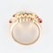 Anello con rubino, diamanti e oro a 18 carati, Francia, anni '50, Immagine 14
