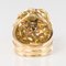 Anello con fili in oro a 18 carati intrecciati con rubini e diamanti, Francia, anni '50, Immagine 14