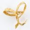 18 Karat Yellow Gold Bow Brooch, 1970s, Image 13