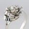 French Diamonds and 18 Karat White Gold Ring, 1970s 5