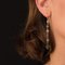 Boucles d'Oreilles 0.84 carat, Emeraudes, Opales et en Or Jaune 18 Carats, Set de 2 2