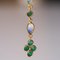 0.84 Carat, Emeralds, Opals and 18 Karat Yellow Gold Dangle Earrings, Set of 2 4