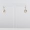 Diamonds and 18 Karat White Gold Drop Earrings, 1950s, Set of 2, Imagen 6