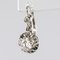 Diamonds and 18 Karat White Gold Drop Earrings, 1950s, Set of 2 5