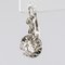 Diamonds and 18 Karat White Gold Drop Earrings, 1950s, Set of 2, Image 5