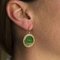 Italian Intaglio and Green Stone Crystals Lever-Back Earrings, Set of 2, Image 2