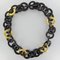 African Ebony Circles Gold Leaf Necklace 3