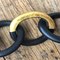 Collar largo ovalado africano de malla dorada de ébano, Imagen 5