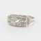 Anello con diamanti a 18 carati in oro bianco, anni '30, Immagine 6