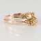 19th Century Yellow Diamond and 18 Karat Rose Gold You and Me Ring, Immagine 14
