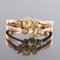 19th Century Yellow Diamond and 18 Karat Rose Gold You and Me Ring 5
