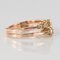 19th Century Yellow Diamond and 18 Karat Rose Gold You and Me Ring, Image 13