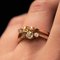 19th Century Yellow Diamond and 18 Karat Rose Gold You and Me Ring 8
