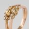 19th Century Yellow Diamond and 18 Karat Rose Gold You and Me Ring, Immagine 9
