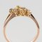 19th Century Yellow Diamond and 18 Karat Rose Gold You and Me Ring 11