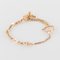 19th Century 18 Karat Rose Gold Chains Cubes and Studded Pearls Bracelet, Image 9