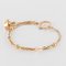 19th Century 18 Karat Rose Gold Chains Cubes and Studded Pearls Bracelet, Image 3