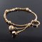 19th Century 18 Karat Rose Gold Chains Cubes and Studded Pearls Bracelet 7