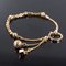 19th Century 18 Karat Rose Gold Chains Cubes and Studded Pearls Bracelet, Image 7