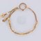19th Century 18 Karat Rose Gold Chains Cubes and Studded Pearls Bracelet 11