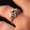 French Diamonds and 18 Karat White Gold Ring, 1970s, Image 10
